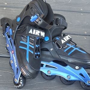 Airwalk Black and Blue Inline Skates